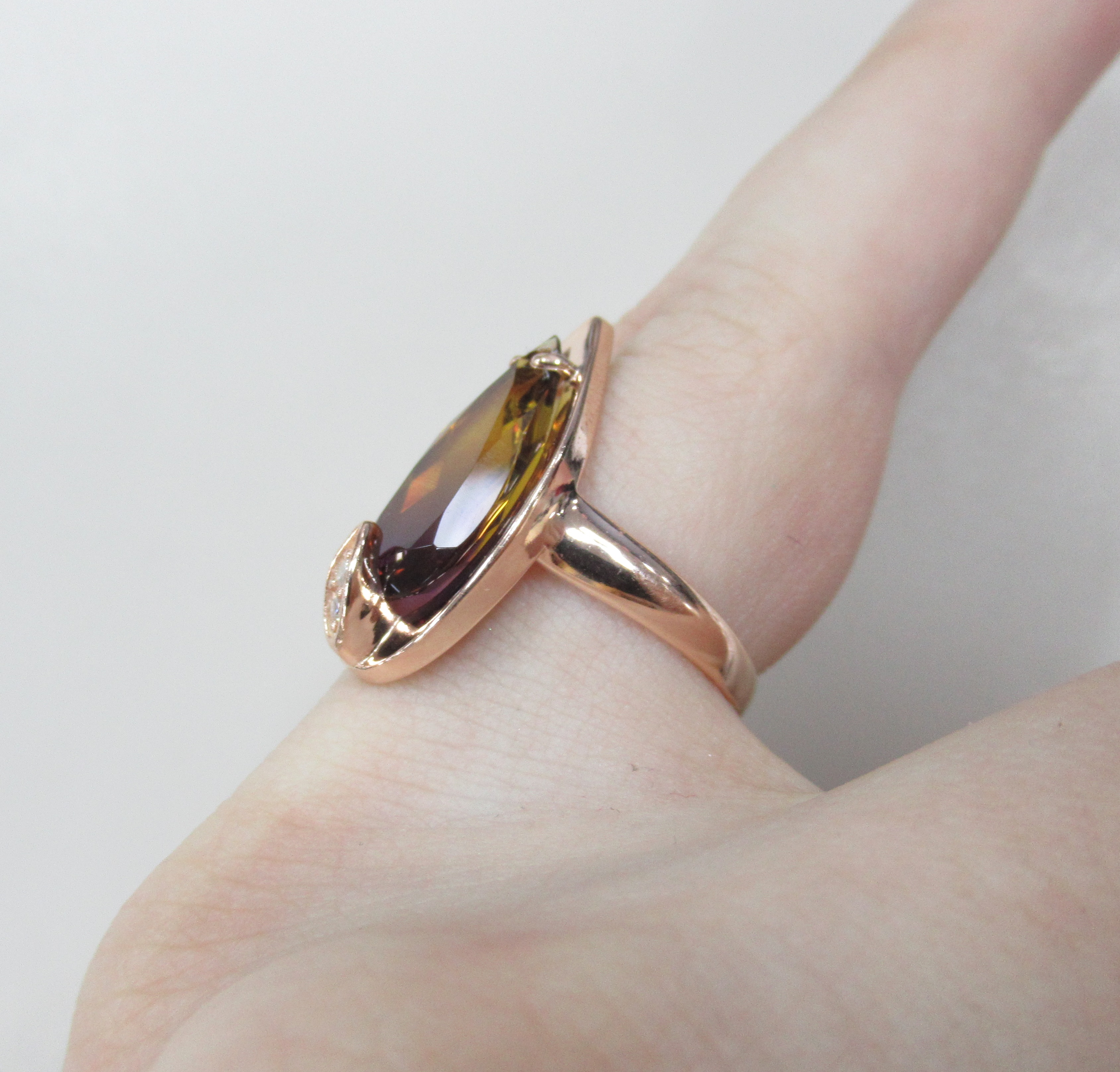 Серебряное кольцо с аметрином